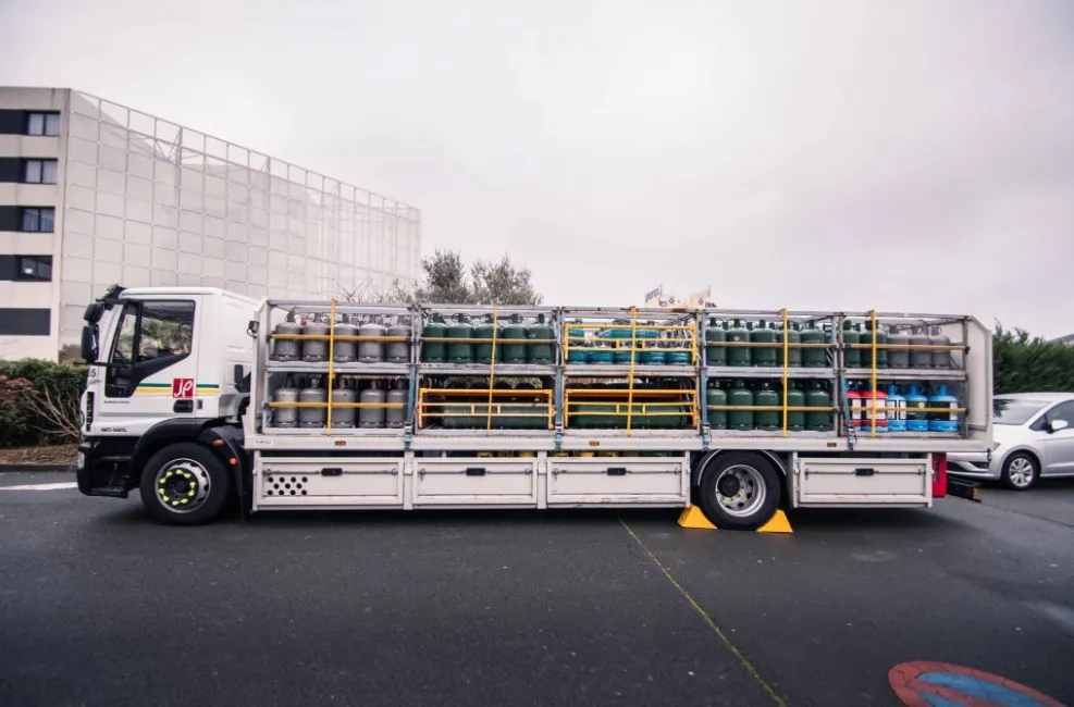 Exposition du Camion Primagaz sur le site de la convention